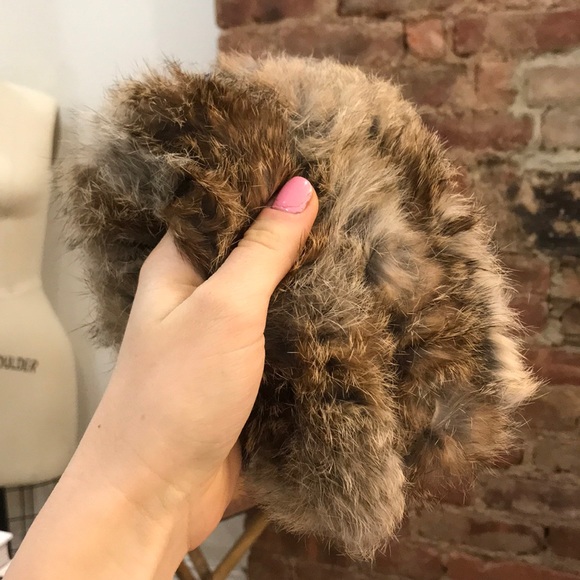 Rabbit Fur headband - Picture 2 of 3